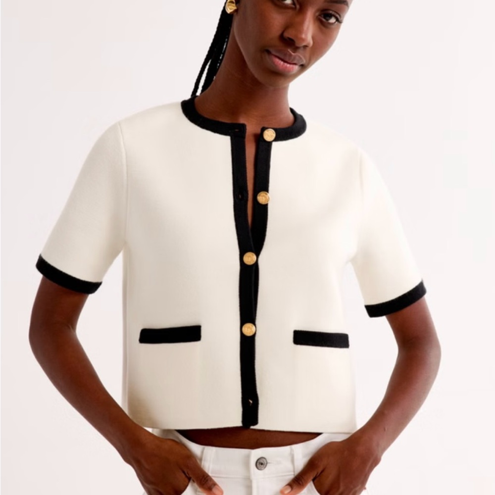 Abercrombie & Fitch - LuxeLoft Short Sleeve Cardigan